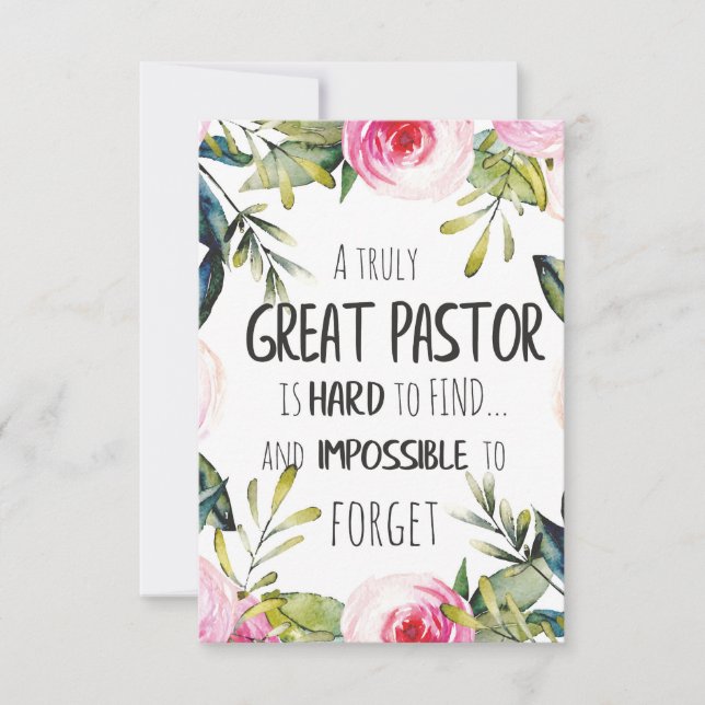 Pastor appreciation Gift Pastor Thank you quote (Front)