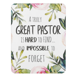 Pastor appreciation Gift Pastor Thank you quote Door Sign