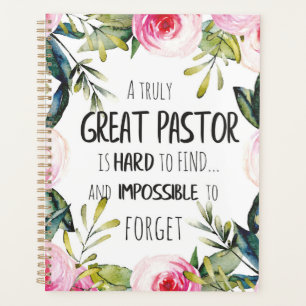 Pastor appreciation Gift Pastor Thank you quote Planner