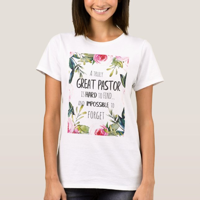 Pastor appreciation Gift Pastor Thank you quote T-Shirt (Front)