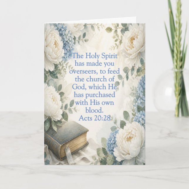 Pastor Appreciation Greeting Card (Front)