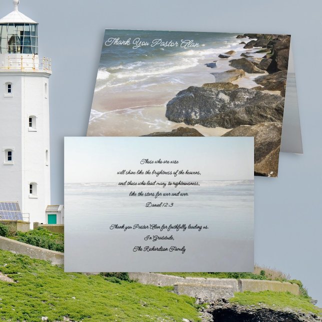 Pastor Appreciation Jetty Rocks Scripture Card (Creator Uploaded)