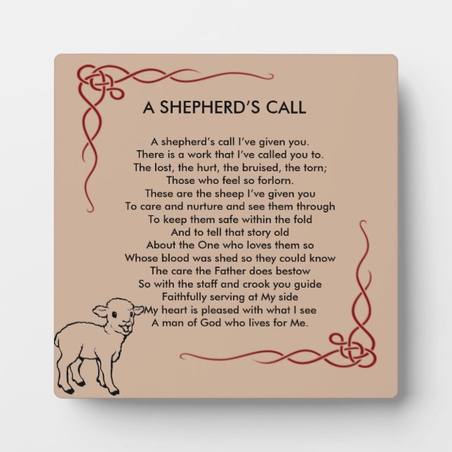 Pastor Appreciation Plaque (Front)