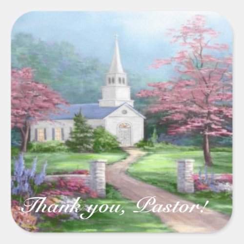 Pastor Appreciation Square Sticker