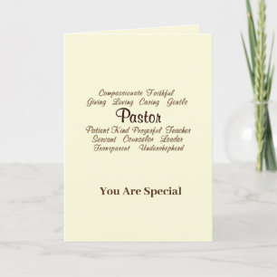 PASTOR Appreciation Sunday - AT Card
