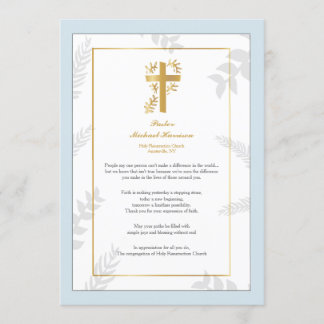 Pastor Appreciation Thank You Card