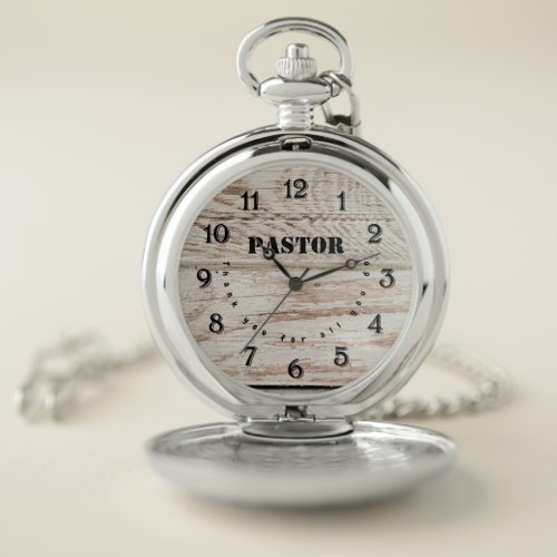 Pastor Appreciation Thank You Pocket Watch