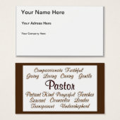 Pastor Attributes (Front & Back)