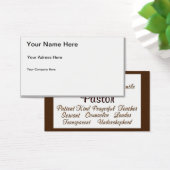 Pastor Attributes (Desk)