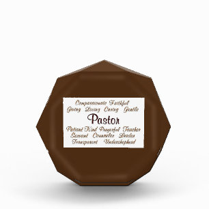 Pastor Attributes Acrylic Award
