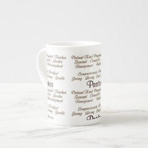 Pastor Attributes Bone China Mug