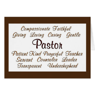 Pastor Appreciation Cards | Zazzle