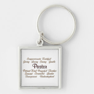 Pastor Attributes Keychain