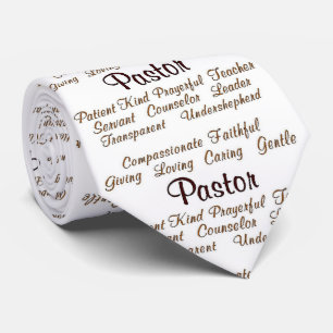 Pastor Attributes Neck Tie