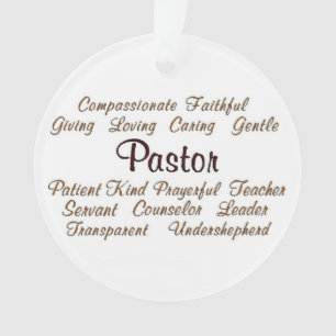 Pastor Attributes Ornament