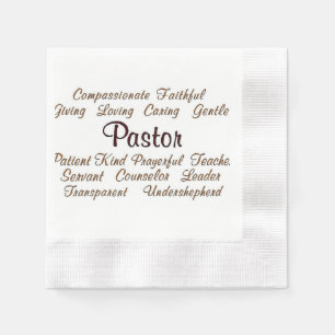 Pastor Attributes Paper Napkins