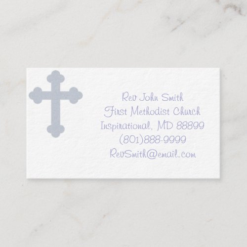 Pastor Business Cards