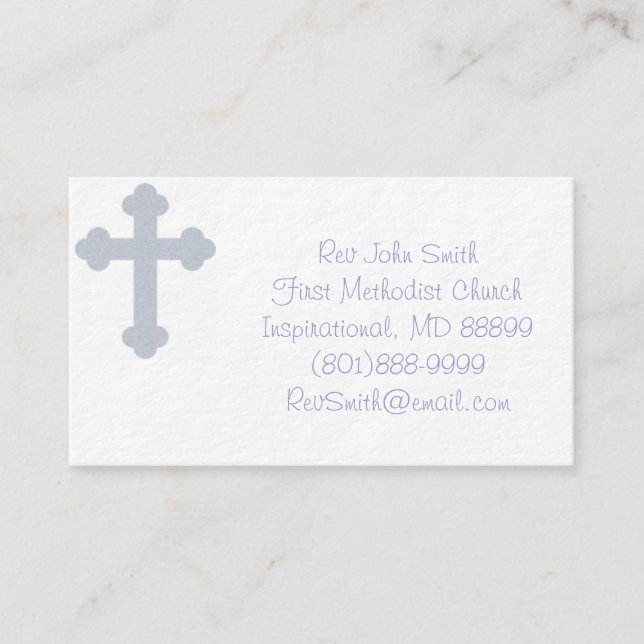 Pastor Business Cards (Front)