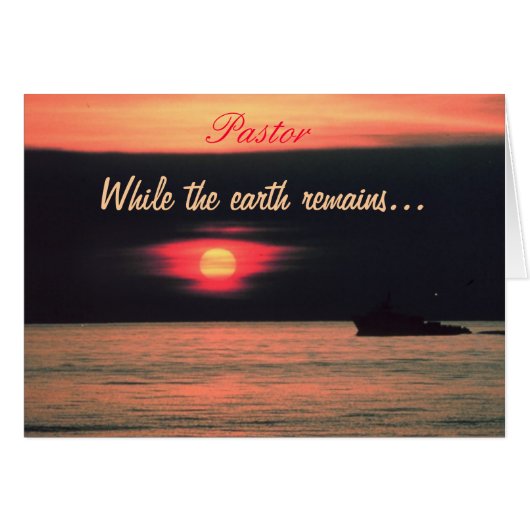 Pastor Card (Front Horizontal)