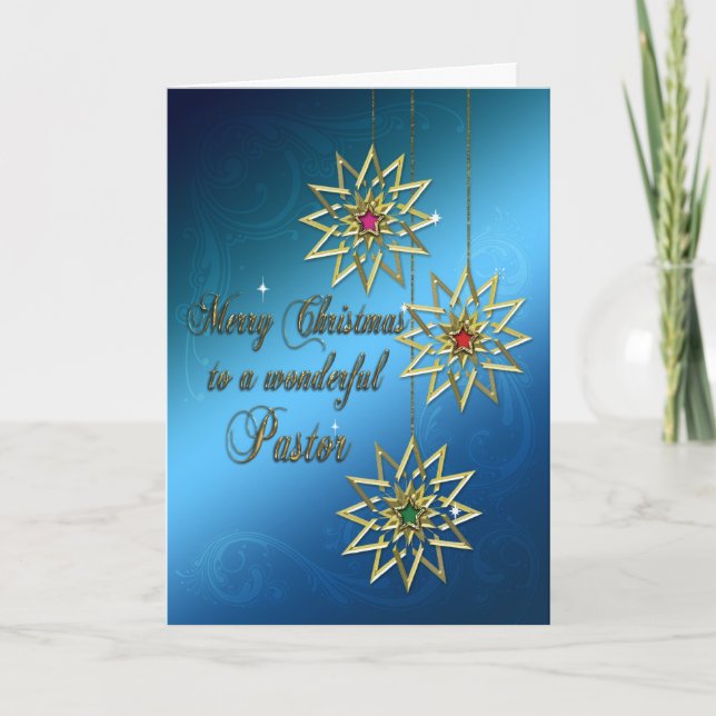 Pastor Christmas card (Front)