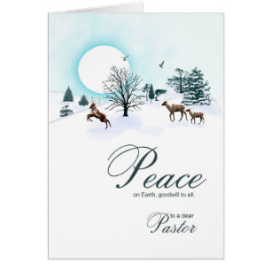 Pastor, Christmas scene with reindeer