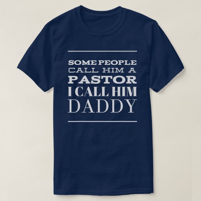 Pastor Church Appreciation Fathers Day Christian T-Shirt (Design Front)