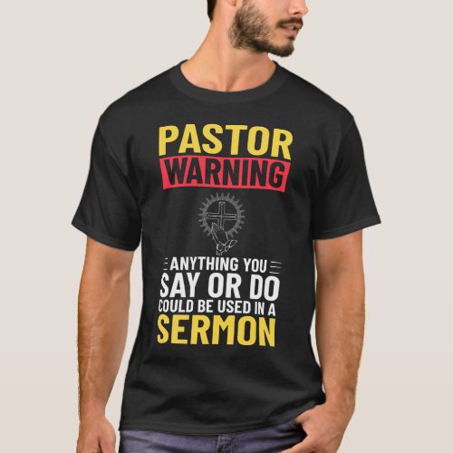 Pastor Church Minister Clergy Christian Jesus T_Shirt