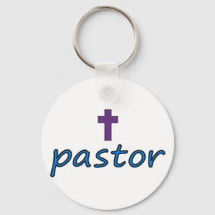 Pastor Cross2 Keychain