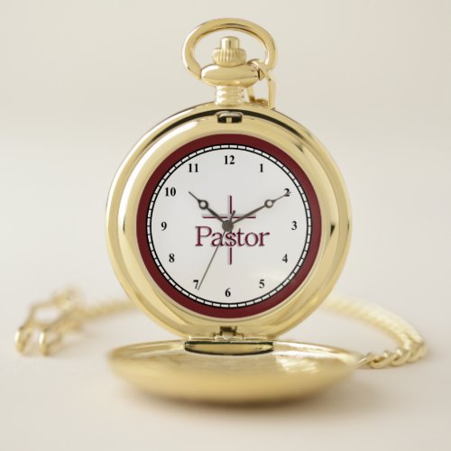 Pastor Cross Pocket Watch