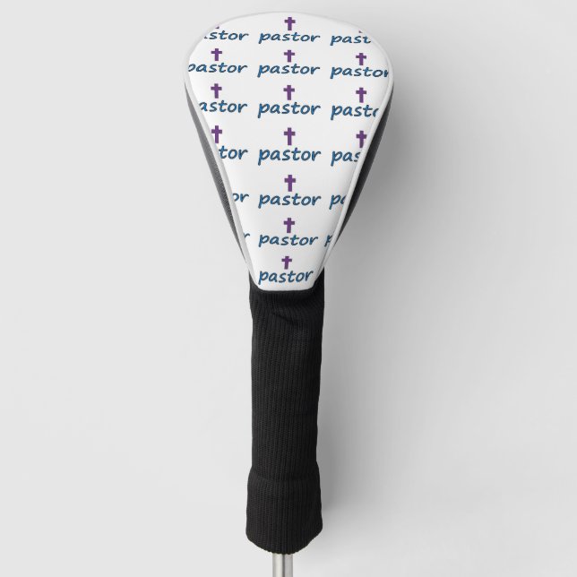 Pastor Cross PUR Golf Head Cover (Front)