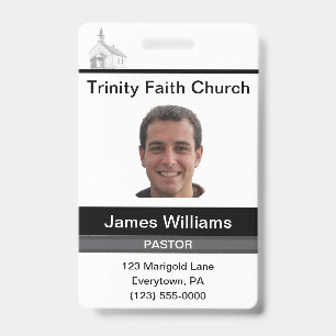 Pastor Custom Badge
