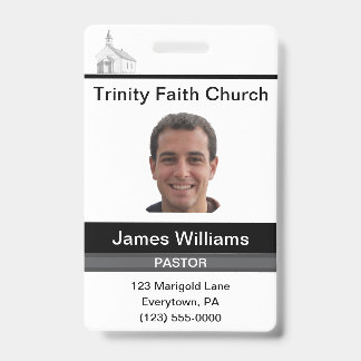 Pastor Custom Badge