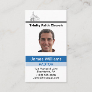 Pastor Custom Business Card