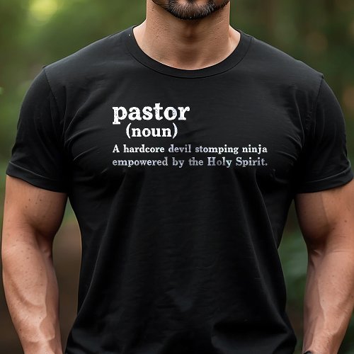 Pastor Definition Funny Religious Faith Tri_Blend Shirt