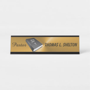 PASTOR DESK NAME PLATE