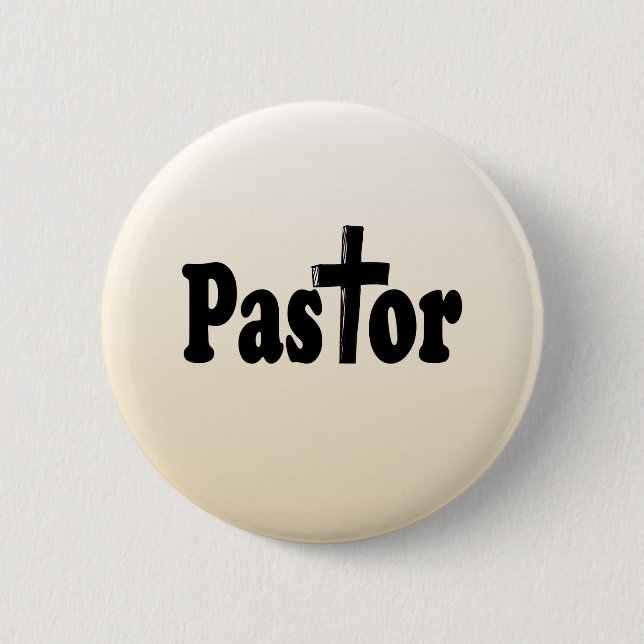 Pastor Gifts Pinback Button (Front)