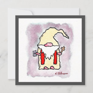 "Pastor Gnome" Greeting Card