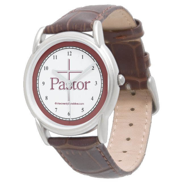 Pastor Gray Cross Watch (Angled)
