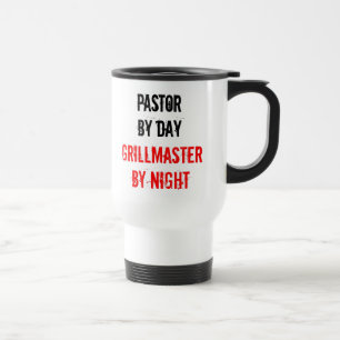 Pastor Grillmaster Joke Travel Mug