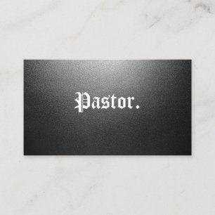 Pastor Illuminated Black Church Business Card