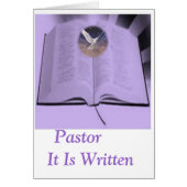 Pastor it is written (Front)