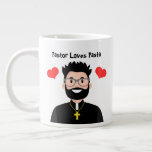 Pastor Loves Pasta Giant Coffee Mug at Zazzle