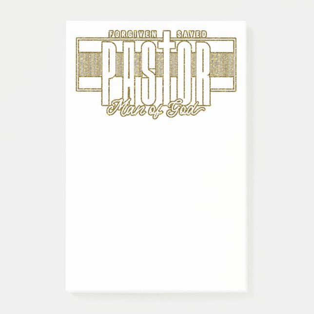 Pastor Man Of God Notes (Front)