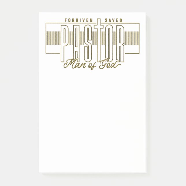 Pastor Man Of God Notes (Front)