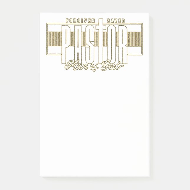 Pastor Man Of God Notes (Front)