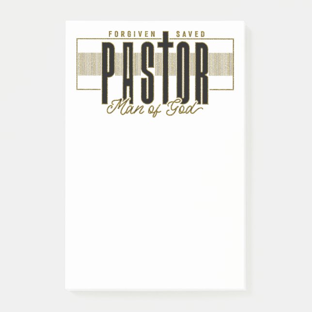 Pastor Man Of God Notes (Front)