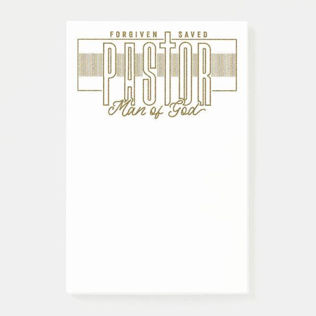 Pastor Man Of God Notes (Front)