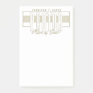 Pastor Man Of God Post-It Notes