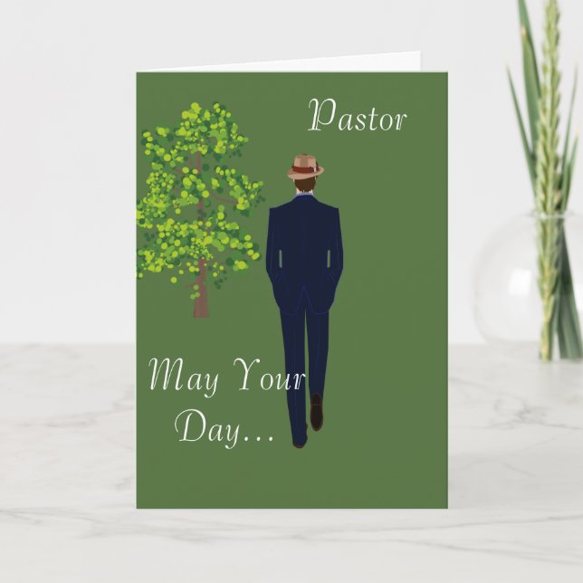 Pastor May your Days  be blessed Card (Front)