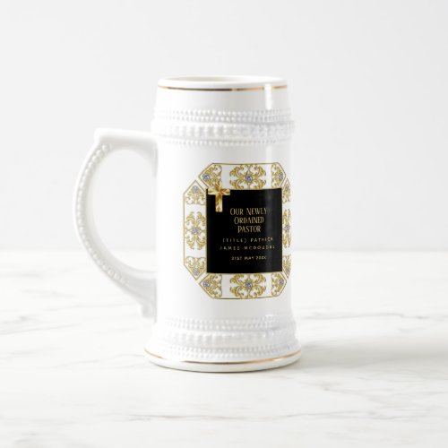 Pastor Newly Ordained Installation Gift Customized Beer Stein